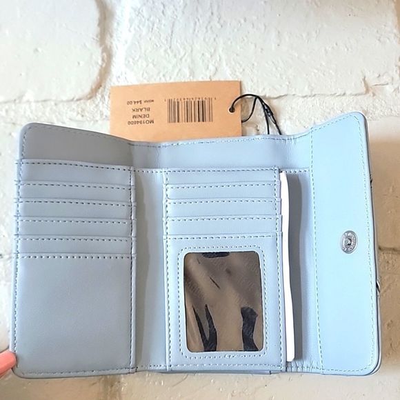 NWT STEVE MADDEN HAYES & LARK BLUE DENIM MULTI PURSE AND WALLET SET SHOULDER BAG - Picture 6 of 7